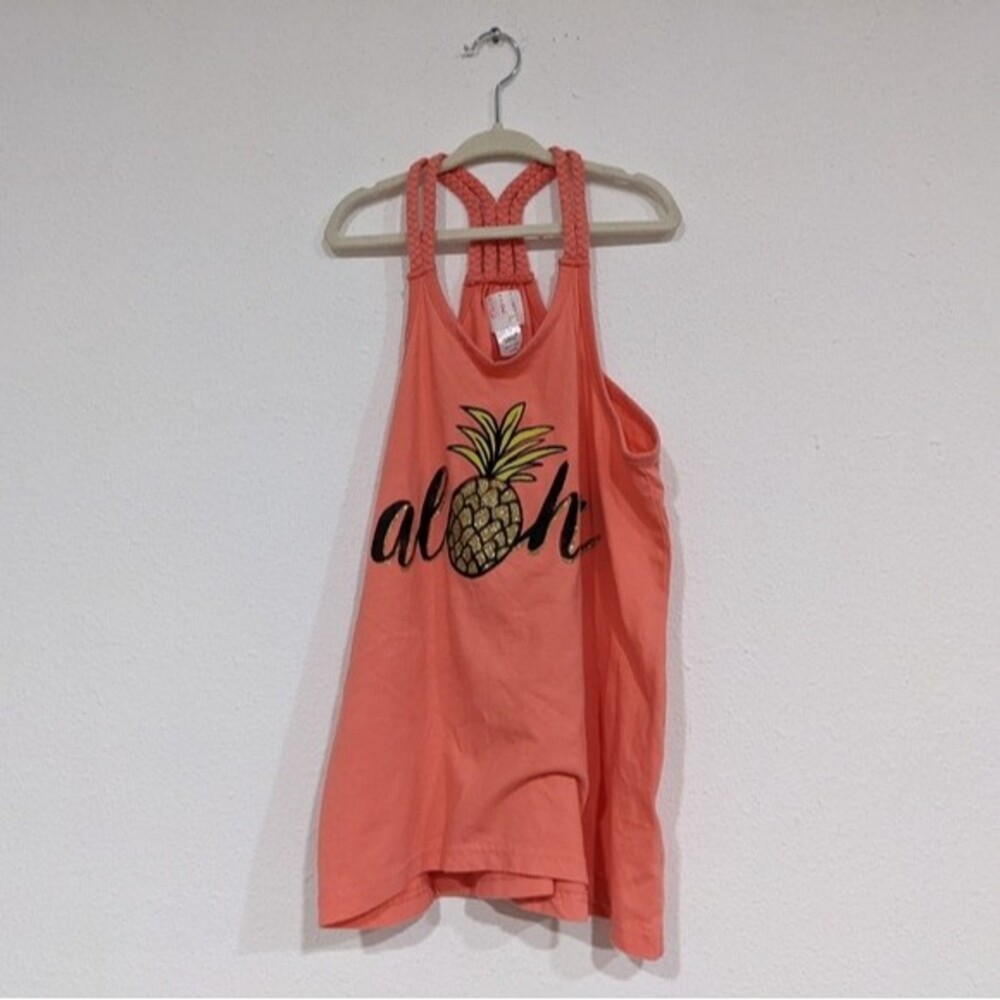 CRB Girl Aloha Pineapple Tank, Girls Large 14